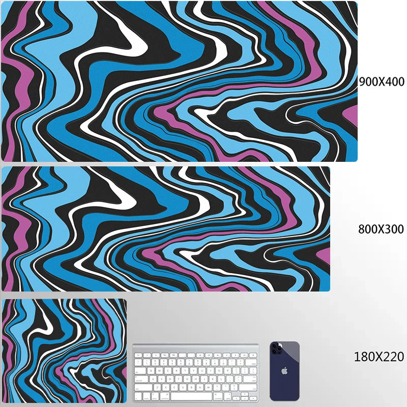 STERANCE Liquid Flow Gaming Mouse Pad – Abstract Desk Mat