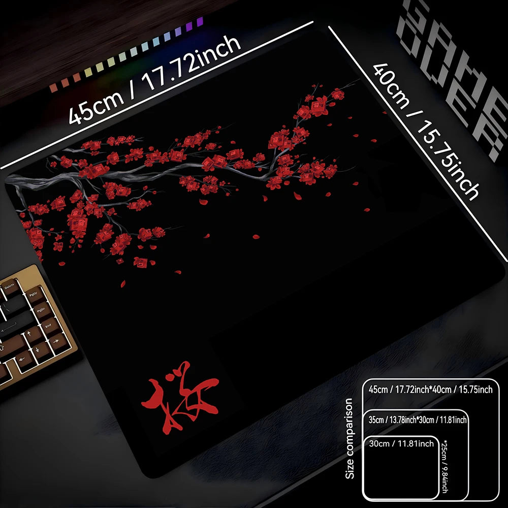 STERANCE Sakura Drift – Cherry Blossom Gaming Desk Mat