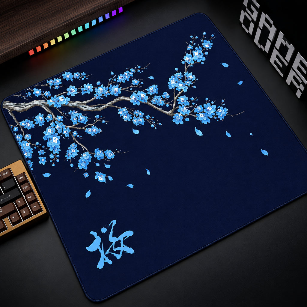 STERANCE Sakura Drift – Cherry Blossom Gaming Desk Mat