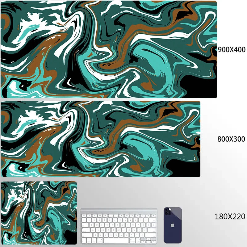 STERANCE Liquid Flow Gaming Mouse Pad – Abstract Desk Mat