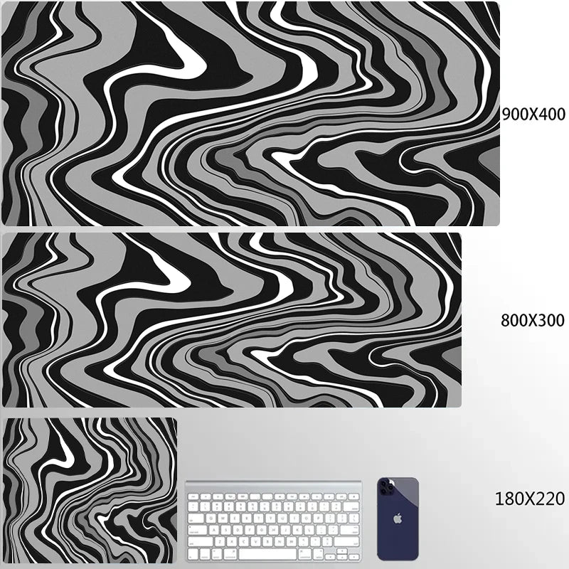 STERANCE Liquid Flow Gaming Mouse Pad – Abstract Desk Mat