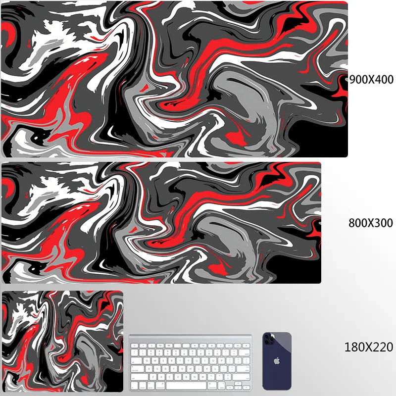 STERANCE Liquid Flow Gaming Mouse Pad – Abstract Desk Mat