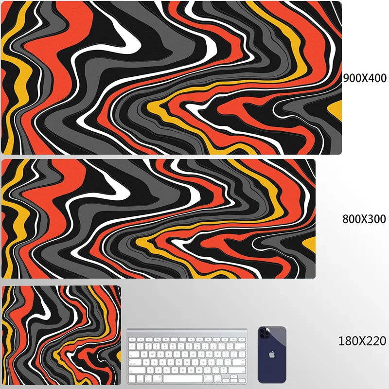 STERANCE Liquid Flow Gaming Mouse Pad – Abstract Desk Mat
