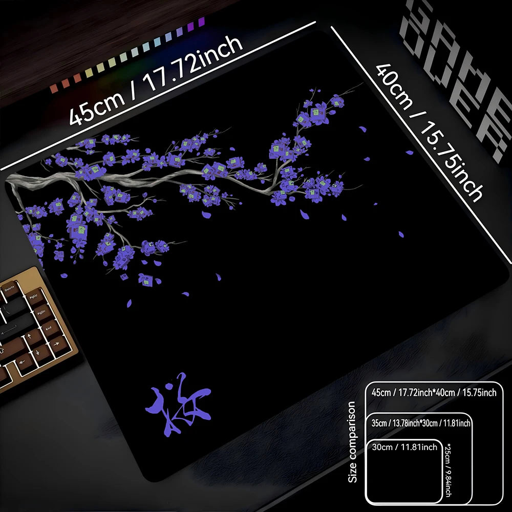STERANCE Sakura Drift – Cherry Blossom Gaming Desk Mat