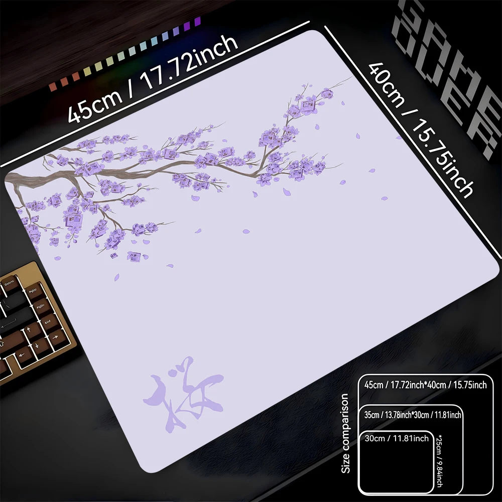 STERANCE Sakura Drift – Cherry Blossom Gaming Desk Mat