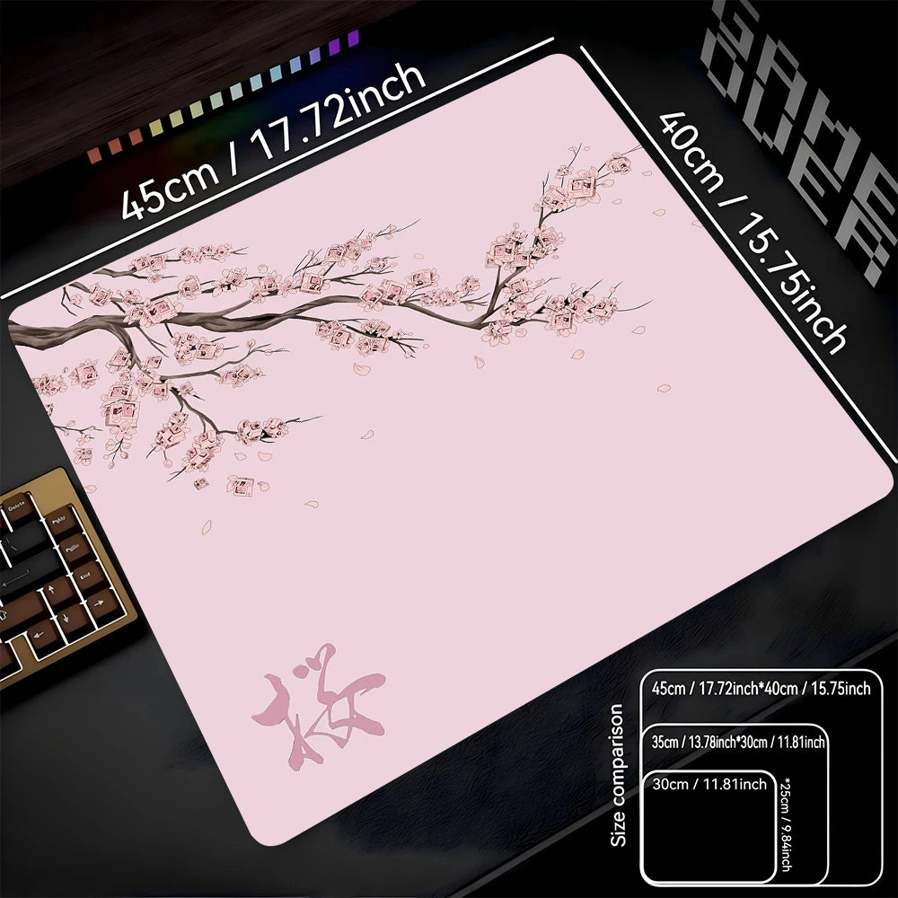 STERANCE Sakura Drift – Cherry Blossom Gaming Desk Mat