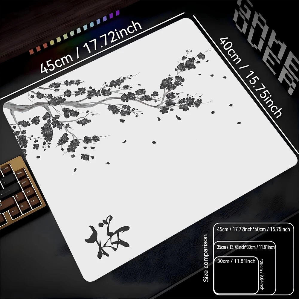 STERANCE Sakura Drift – Cherry Blossom Gaming Desk Mat
